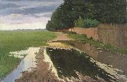 Paul Raud A Landscape oil on canvas